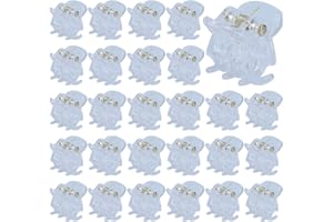 CMUYKIBU Kleine Haarspangen,Mini-Haarspangen Kunststoff 1,5 cm Haarspangen Haarschmuck für Mädchen und Frauen (transparent)
