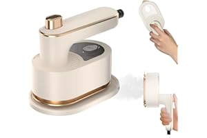 OLURGA12 Fer à Repasser Vapeur,Mini Machine à Repasser Portable,15s de Chauffage Rapide Fer à Vapeur Manuel,mini fer à repasser Humide et sec pour La Maison and Voyage