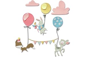 Sizzix 665345-Set di Fustelle Thinlits, 10 Pezzi, Motivo: Woodland Celebration di Olivia Rose, Multicolor, Taglia unica
