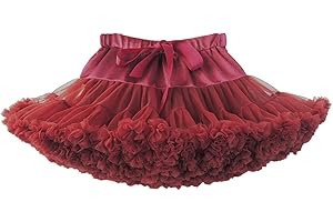 Alunsito Infant Baby Girl's Fluffy Tutu Skirt Toddler Tulle Birthday Party Tiered Princess Tutu Pettiskirt