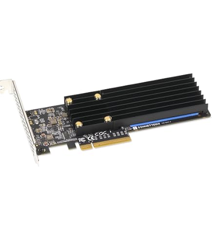 Sonnet M.2 4x4 PCIe 3.0 Card for up to Four M.2 NVMe SSDs - Silent