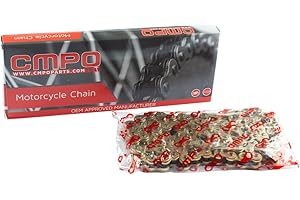 CMPO Motorcycle Drive Chain 428-136 Links Lexmoto Adrenaline 125 EFI XFLM125GY-2B-E4/Adrenaline 125 XFLM125GY-2B/LSM 125 STR125YB Gold