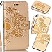 Produktbild iPhone SE Hülle,iPhone 5S Leder Hülle,Schutzhülle für iPhone SE Leder Wallet Tasche Brieftasche Flip Schutz Etui Schale,Cool 3D Bling Glitter Diamond Funny Face Musterg Ledertasche Slim Retro Leder Bookstyle Handyhülle Tasche Wallet Case Handytasche mit Standfunktion Karteneinschub und Magnetverschluss Flip Etui Tasche für Apple iPhone SE/5S/5