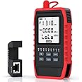 TERRIFI Fiber Optic Tester with Optical Power Meter, Universal FC/SC/ST Interface, RJ45 Network Test, LED Lighting, Mini Portable Fiber Optic Cable Tester, USB Chargeable