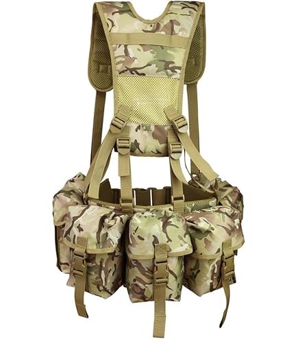 VORAGA Militär-Wasserflasche Mit Gürteltasche – BTP Camo, Robustes Design Für Outdoor