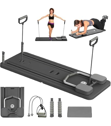Planche D'exercice Abdominal LIROPAU Avec Bandes Résistance - Roulette Abdo, Portable, Entraînement Maison