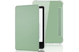 Fancity Kompatybilne z 6-calowym etui Kindle 11. generacji (wersja 2024/2022), lekka obudowa, przezroczysta tylna obudowa z TPU z funkcją Smart Sleep/Wake do czytnika e-booków Kindle 11. generacji