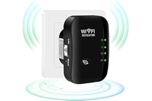 XTOERBUY WiFi Extender,Generation WiFi Booster,Covers Up to 3000 Sq.ft and 35 Devices,Internet Booster with Ethernet Port,WiFi Range Extender,Alexa Compatible (Black)