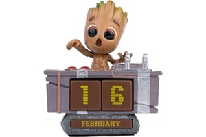 GRUPO ERIK Calendario Perpetuo Groot 3D - Groot Figura de Marvel para Decoracion Habitacion Juvenil - Calendario sobremesa para niños │ Muñecos Marvel Merchandising Oficial
