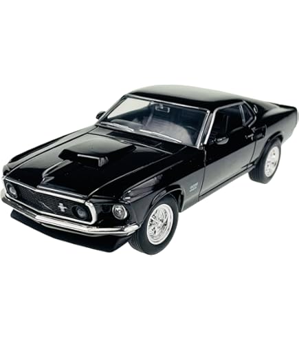 Sunstar 1/18 Ford Mustang MACH 1 1971 Schwarz Poliert Vintage