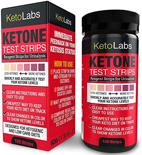 KetoLabs Ketone Test Strips | Accurately Measures Ketosis in 15 Seconds | Designed for Ketogenic and Low Carb Diets | 100 Strips
