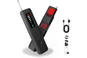 Bextgoo Detector de Camaras y Microfonos Ocultos Mejorados, 6 en 1 Detector de Camaras Ocultas Protección Antirrobo, Detección IR de Visión Nocturna, Detección Magnética