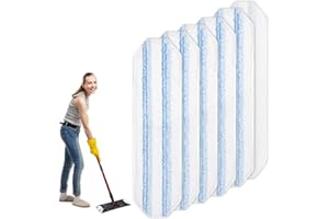 DOKSVP 6 Stück für Vileda H2PrO Bodenwischer Wischmopp Ersatzbezug Set, Mikrofaser für Vileda H2PrO Wischer Wischbezug, Mop Ersatz, für Alle Hartböden Flecken Entfernen Boden