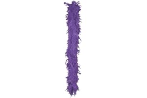 Trendandstylez Federboa 180cm Federschal 50g Karneval Boa 11 Farben (Lila)