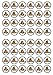 Produktbild 48 Camping, Essbare PREMIUM Dicke GEZUCKERTE Vanille, Reispapier Mini Cupcake Toppers, Cake Pops, Cookies für Wafer