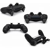 Kablosuz Oyun Kolu PS4 ve PC ile Uyumlu, Siyah, mavi kırmızı veya desenli, &Ccedil;ift Titreşim, USB Şarj Kablosu Dahil (Model talep