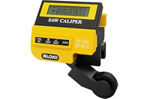 VLOXO Entfernungstrecken Messrad - Kalibermesswerkzeug Für Gehrungssägen mit LCD-Anzeige Digitales Messschiebermessgerät Entfernungsmesser Für Gehrungs-/Abschrägungs-/Verbund- Und Lineare Schnitte
