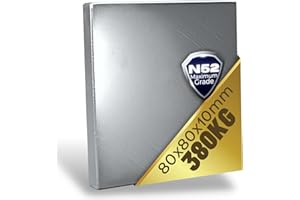 MAGNET-KAUF Magneti al neodimio N52, 380 kg, magneti al neodimio, extra forti, super magnetici, 80 x 80 x 10 mm