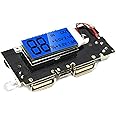 CentIoT - LED Display Power Bank Charging Module Circuit Board - DC-DC Step Up Boost Power Supply Module - 5V 1A and 2.1A Dual USB with LCD monitor