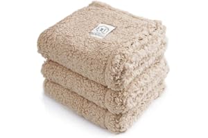 ‎LUCIPHIA luciphia 1 Pack 3 Decken Super Weich Premium Flauschig Hundedecke Katzendecke für Haustier Hunde Katze Welpe Beige S(45 * 75 cm)