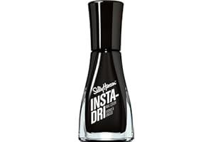 Sally Hansen Insta-Dri 1 Stroke-1 Coat-Done Nail Polish, 9.17ml, Black To Black