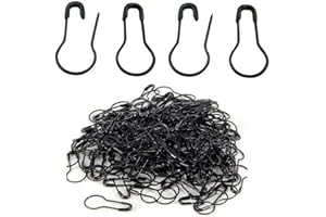 VASANA 1000 spille da balia in metallo a forma di zucca, piccole, per artigianato, abbigliamento, etichette, fai da te, accessori per la casa (nero)