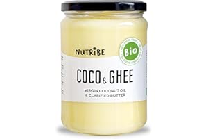 NUTRIBE mix Coco & Ghee BIO 500g | Beurre clarifié bio | Lait d'été | Huile de Coco bio | Extraite à froid