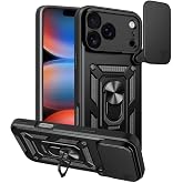 Coverzone İphone 17 Pro Max İle Uyumlu PhoenixShield S&uuml;rg&uuml;l&uuml; Sistem Kamera Korumalı Kapak Tam Koruma Manyetik Vega Kapak Siya