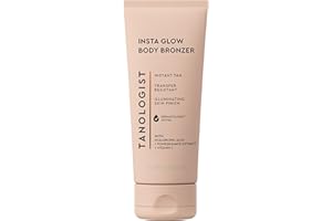 Tanologist Insta Glow Illuminating Instant Body Bronzer, Dermatologist Tested, Buildable Bronze Glow, Light Reflecting Particles, Transfer Proof & Water Resistant, Flawless Finish, 170ml