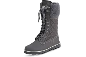 POLARR Polar Damen Schnee Dauerhaft Draussen Thermal Winter Warm Wasserdicht Mittelhoher Stiefel