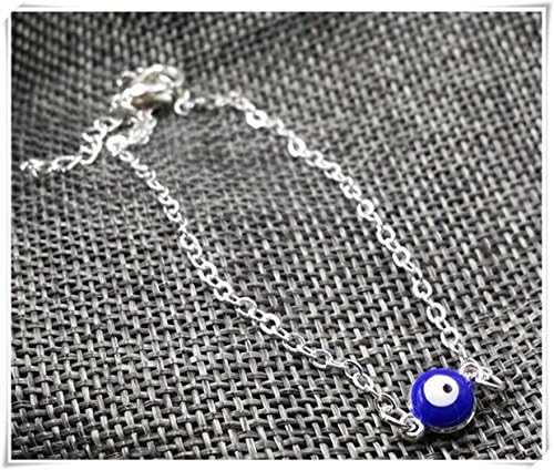Evil eye Slave Bracelet-Hand Chain,silver Finger Bracelet,