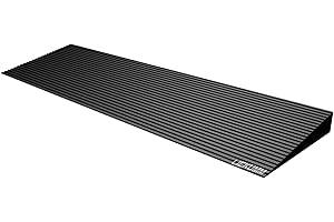 LIEKUMM 4.5 cm Rise Rubber Threshold Ramp, 650 kg Load Capacity Non-Slip Ramps for Wheelchairs, Mobility Scooters, Electric Wheelchairs, E-bikes, Bicycles, Wheelchair Ramps for Doorways, Steps, Kerbs