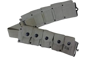 warreplica EE.UU. M1 Garand Rifle Segunda Guerra Mundial Municiones Cinturón / M1923 WW2 Cinturones