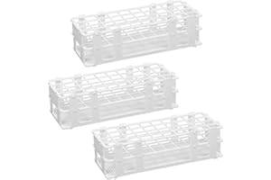 DONDEEN Röhrchenständer,Reagenzglas Rack,3 Stück Kunststoff Labor-Reagenzglasgestell für Röhrchen,abnehmbare Zentrifugenröhrchenständer für Labor,Gewerbe,Wissenschaft,Industrie (20 mm 40 Löcher)