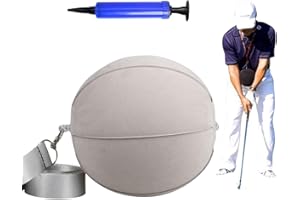 SUBORAWOS Golf Smart Aufblasbarer Ball, Golf Schwungtrainer, Trainingshilfe für Golf, Haltungskorrektur-Trainingsball für Männer, Frauen und Anfänger
