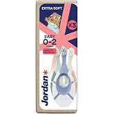 Jordan &reg; | Clean Smile Care Baby | Extra Soft Manual Toothbrush 0-2 Years, Recycled Plastic Handle, Vegetable Nylon Bristles,
