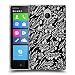 Produktbild Offizielle Cat Coquillette Olivenzweig Weiss Muster Soft Gel Hülle für Nokia X2 Dual SIM
