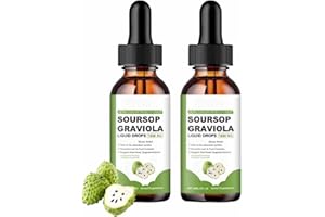 DEJIN 2 Pcs Organic Soursop - Natural Graviola Extract for Immune Support, Rich in Antioxidants, Vegan & Non-GMO
