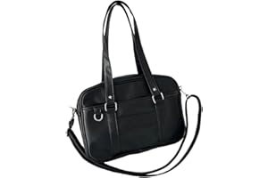 WUUISDNX Sac à bandoulière en Cuir PU pour l'école, Sac à Main de Grande capacité en Cuir PU, Sac à Main Japonais pour lycée