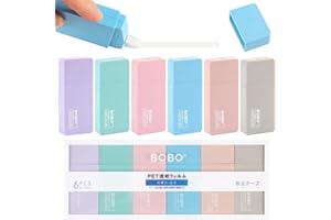 FAINCA 6 Modelle Umweltfreundlich Korrekturroller, Mini Niedlich Korrekturmaus 6m x 5mm Kleberoller, Tintenkiller Schreibwaren Ideal für Studenten Kinder, im Büro Arbeitendes Personal