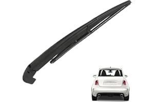 OTUFAN Bras d'essuie-glace arrière de voiture - Lame de lunette arrière de voiture - Mise à niveau extérieure de voiture, accessoires de lifting, remplacement pour ABARTH 500 2008-2016