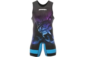 SMMASH Twilight Profesionalmente Camiseta de Lucha Libre para Niño, Wrestling Traje, Lucha Libre Ropa, Wrestling Outfit, Material Transpirable y Antibacteriano