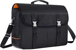 Curmio Borsa da viaggio per kit barman per bottiglie di vino, borsa a tracolla per set di strumenti da bar, perfetta per feste all'aperto in giardino, Nero(SOLO BORSA)