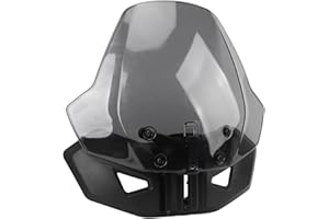 Masyrt Einstellbare Windschutzscheibe 219401032, Maximale Auswirkung, Komfort, Einfache Installation, Anpassungen für Ryker 600, Ryker 900, Ryker Rally mit PC -Material (Grau)