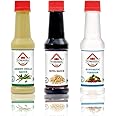 Tomezza Green Chilli Sauce, SOYA Sauce and Synthetic Vinegar, Combo Offer Offer Pack of 3(200 grams Each)