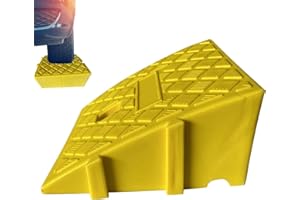 Moreeulsi 25x27x7cm Rampa para Bordillos De Coche Moto, Bordillo Goma Umbral Resistente para Coche, Rampas De Coche Portát Y Ligeras, Rampa De Acceso para Coche, Rampas De Bordillo