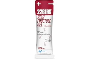 226ERS - High Fructose, Gel Energético para Deportistas, con Maltodextrina y Fructosa, con 100 mg de Caféina, Vegano y Sin Gluten, Aporte Hidratos de Carbono, Sabor Cola, 1 Gel x 80 g