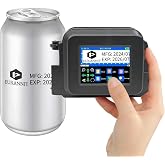 Eurannit XMINI Portable 1/2" Mini Inkjet Printer for Coding Texts, QR Codes, Lot Numbers, Logos and Dates, 40ml Fast Dry Ink,