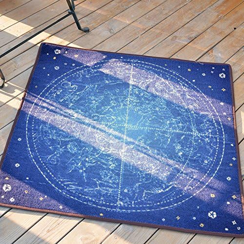 BLZZR*Exotic square carpet colorful carpet living room bedroom compass pieces of cloth, non-slip feet sofa tables pad ,180cm×180cm, mysterious Star Disk