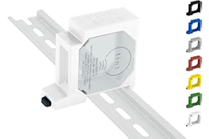PRINT WORTH 3D Zigbee-Aktor Hutschienenhalter / Adapter Single DIN Rail bracket (35mm) (Weiß)